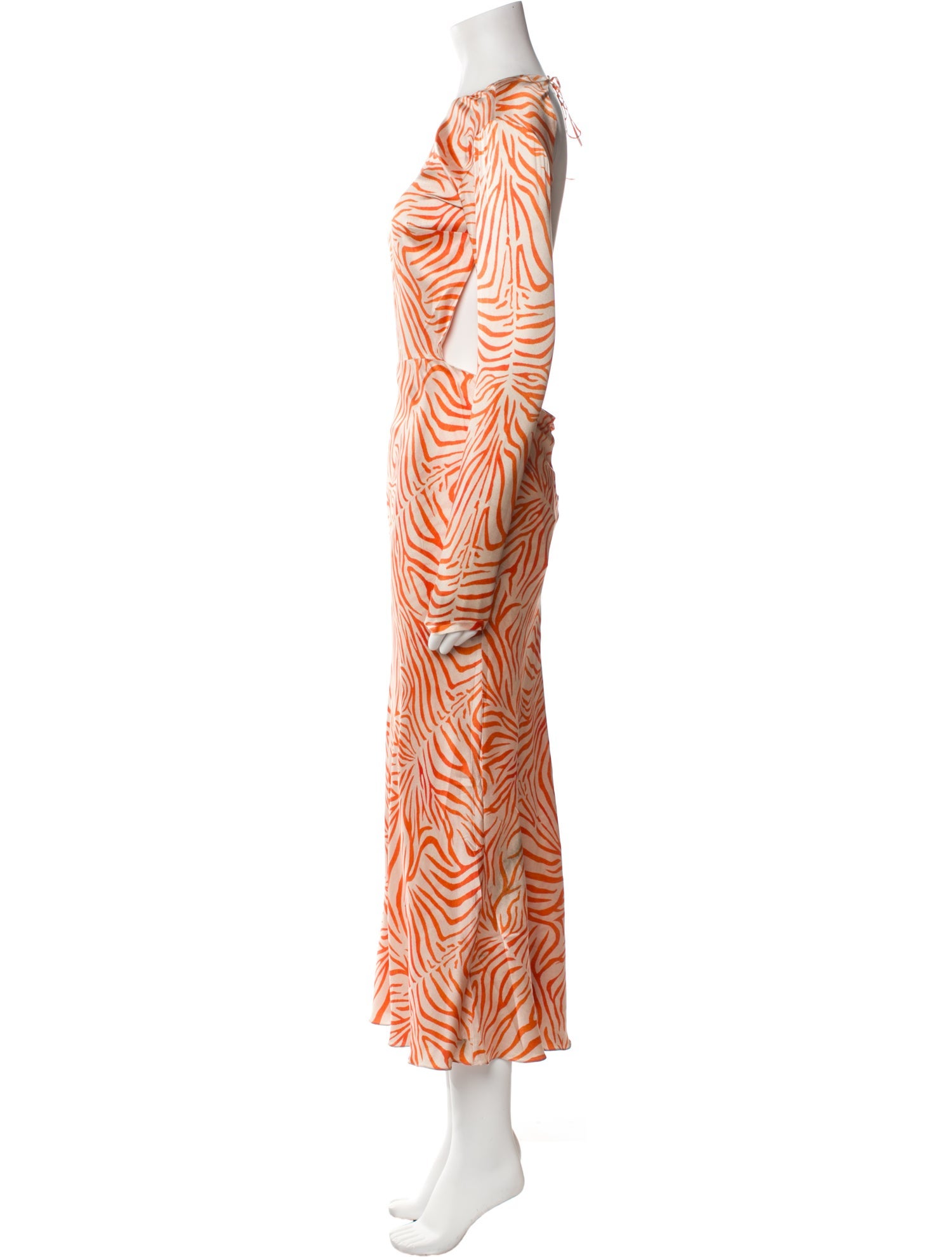 Adriana Iglesias Silk Long Dress
